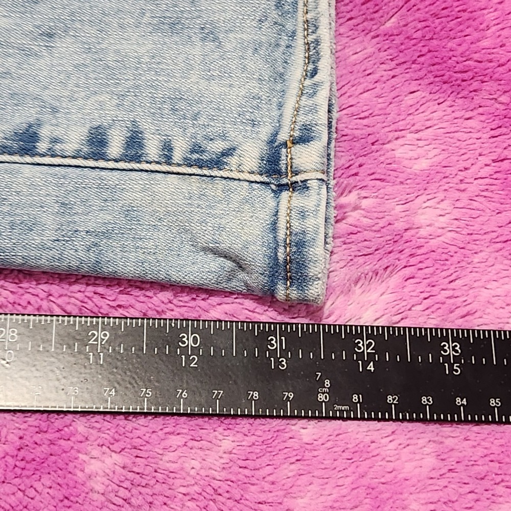 American Eagle Skinny Jeans Mens 31x32 Light Wash Distressed Next‎ Level Flex - Picture 8 of 13